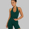 Elevate™ Sculpting Seamless Halterneck Top | Pine Green