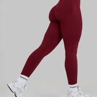 Elevate™ Sculpting Mid Waist Scrunch Leggings | Fine Wine