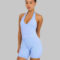 Elevate™ Sculpting Seamless Halterneck Top | Glacier