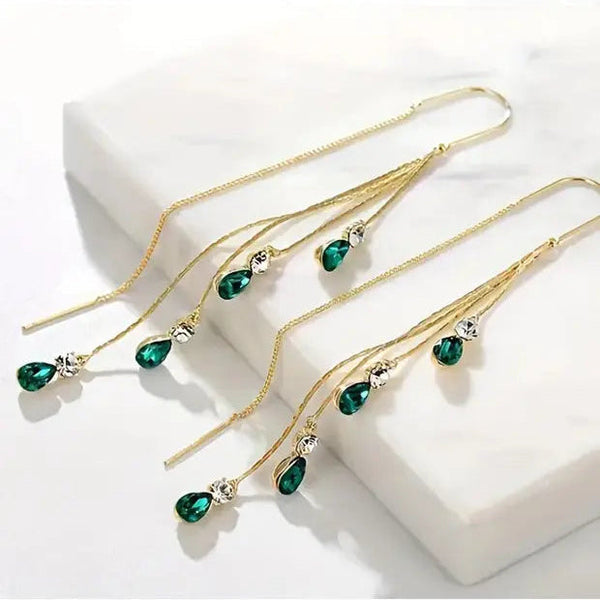 Calista Moreau Gold Tassel Earrings — image 1
