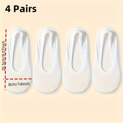 Ultra-Breathable No-Show Socks (4-Pack)