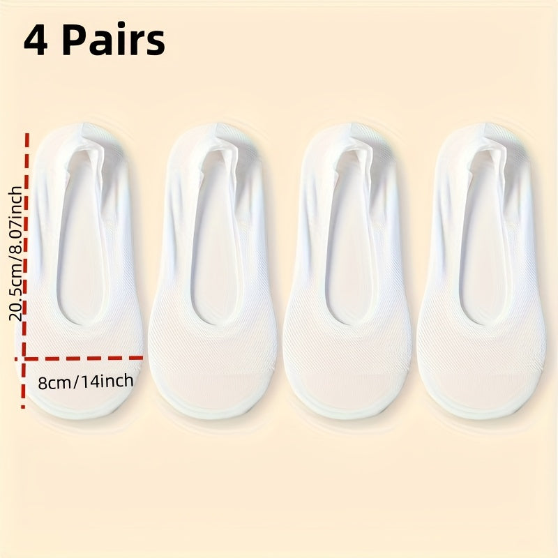 Ultra-Breathable No-Show Socks (4-Pack)
