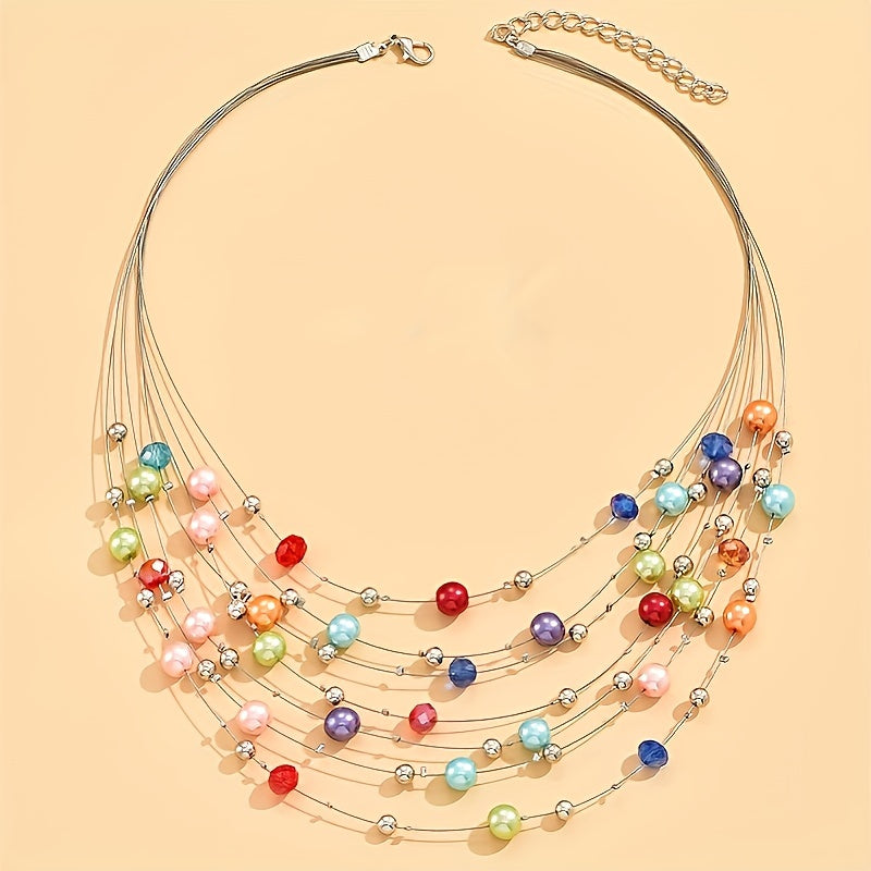 Romantic Bead Boho Necklace — image 2