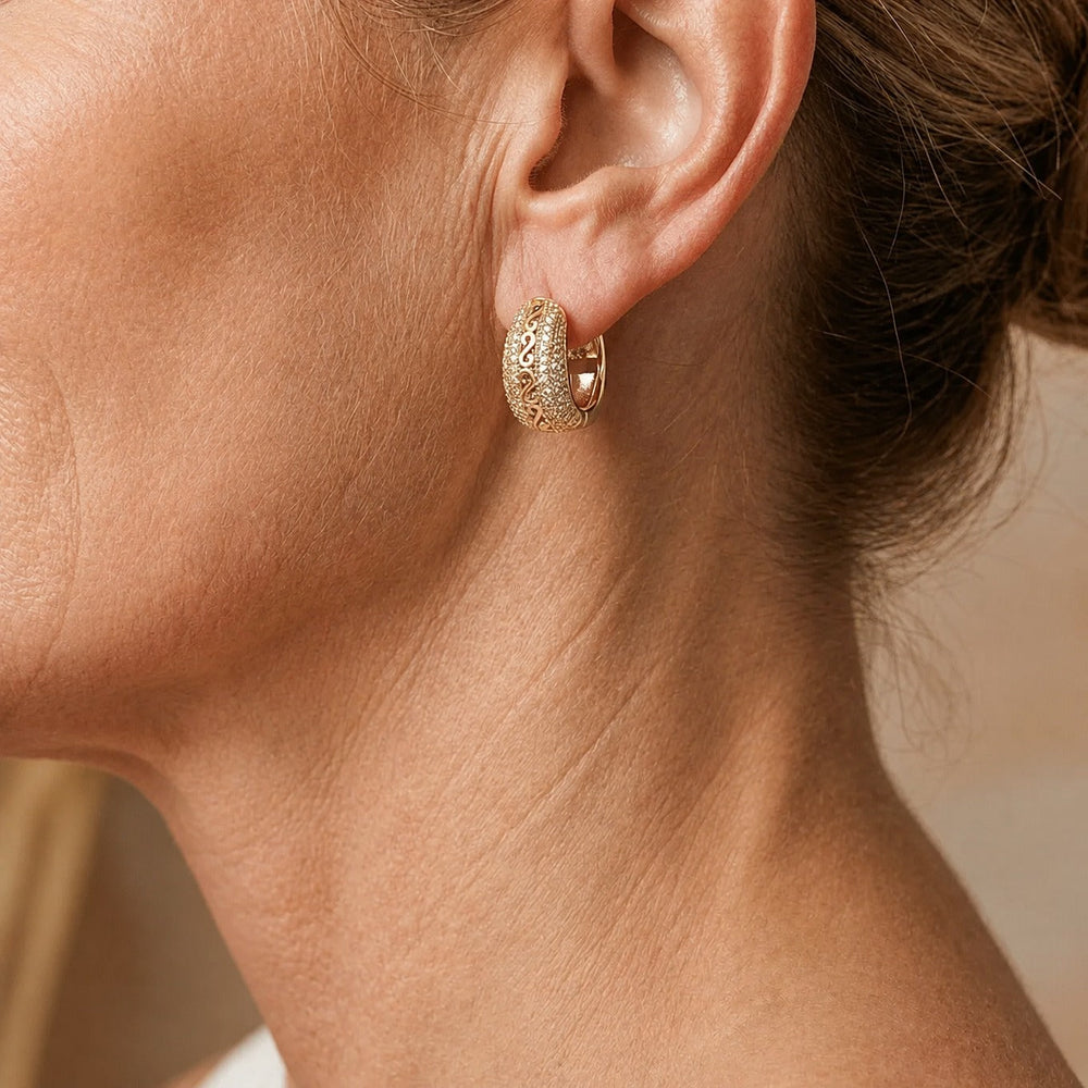 Bohemian Turquoise Bead Earrings — image 2