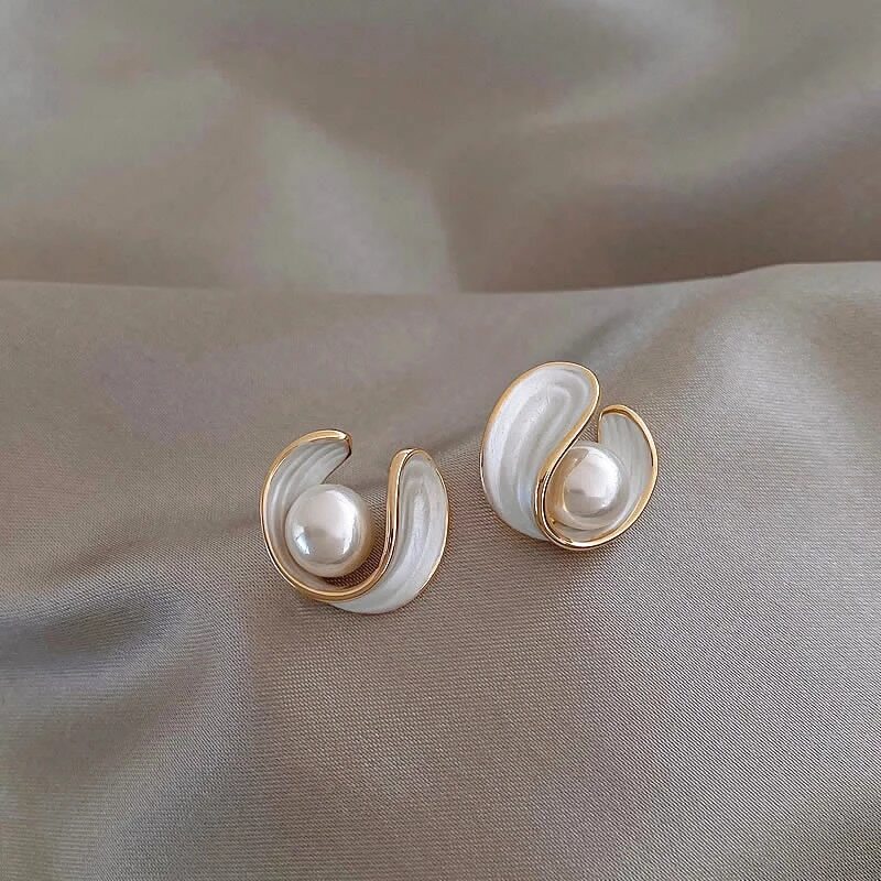 White Opal Luxe Earrings — image 1