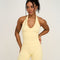 Elevate™ Sculpting Seamless Halterneck Top | Golden Butter