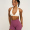 Elevate™ Sculpting Seamless V-Neck Halter Bra | Cream