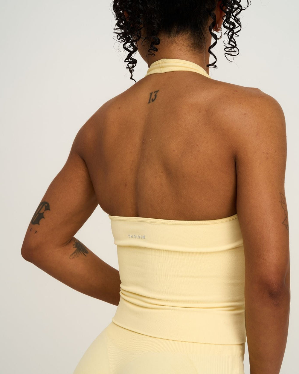 Elevate™ Sculpting Seamless Halterneck Top | Golden Butter