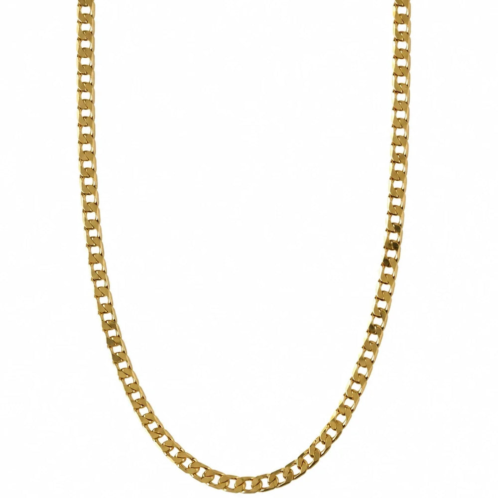Flat Link White Gold Chain Necklace — image 2