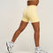 Elevate™ Sculpting Mid Waist Scrunch Shorts | Golden Butter