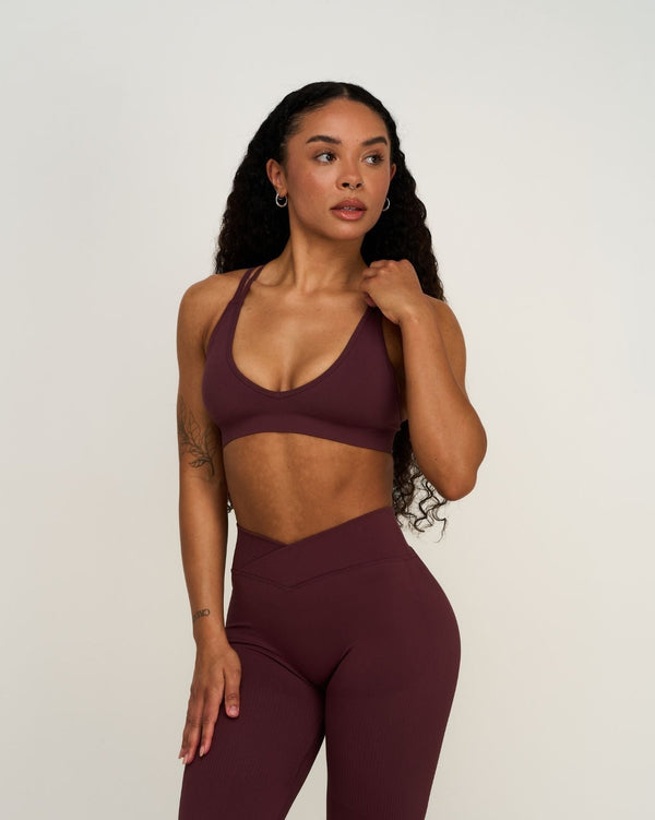Elevate™ Sculpting Seamless High Apex Bra | Dark Mauve