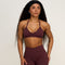 Elevate™ Sculpting Seamless Adjustable Halter Bra | Dark Mauve