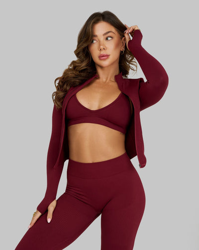 Elevate™ Sculpting Seamless Jacket | Fine Wine