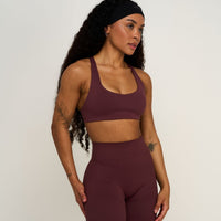 Elevate™ Sculpting Medium Impact Multiway Bra | Dark Mauve