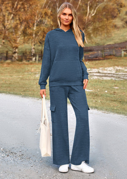 Osonn 2 Piece Sets For Women Fall Sweatsuits Outfits Lounge Matching Hoodie Set Travel Track Suits Winter Clothes