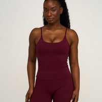 Elevate™ Sculpting Seamless Scoop Neck Cami | Merlot