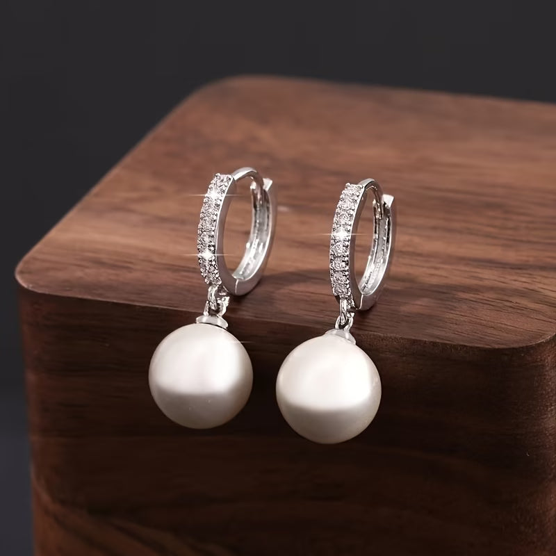 The Modern Pearl Drop Earrings — image 2
