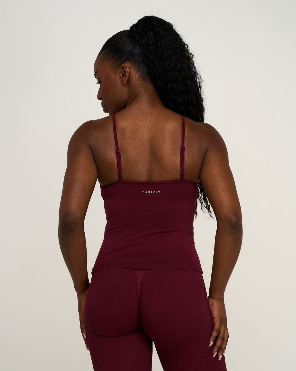Elevate™ Sculpting Seamless Scoop Neck Cami | Merlot
