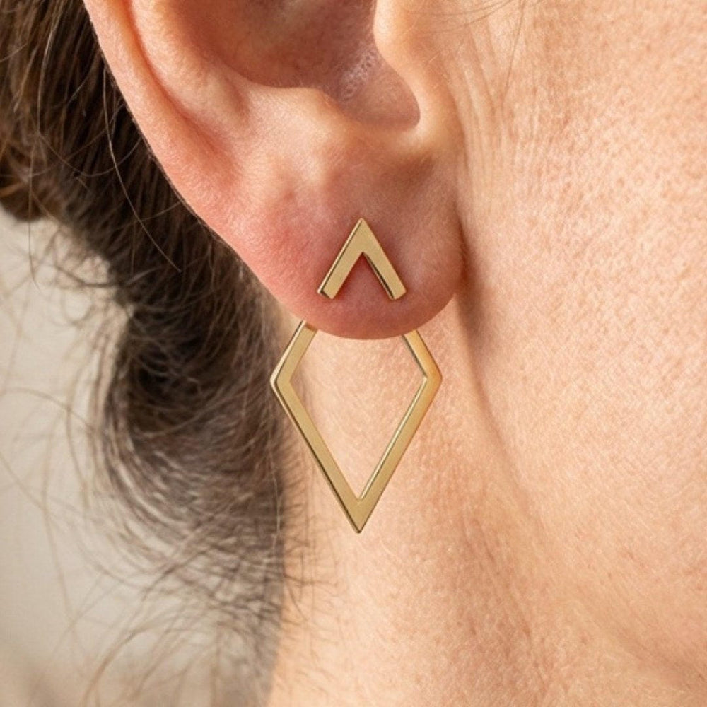 Bohemian Geometric Stud Earrings — image 3