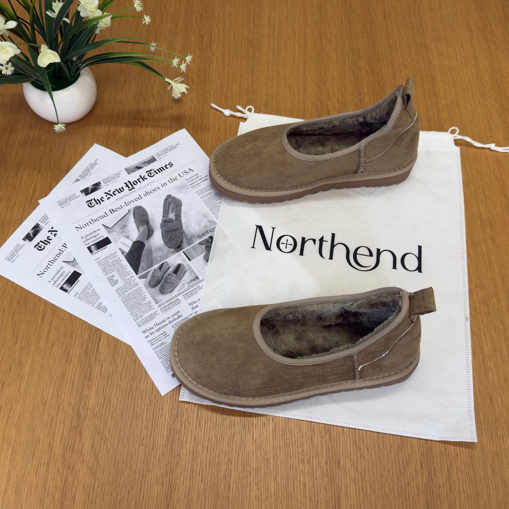 Cozy Snow Fur Loafers for Women