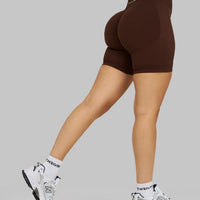 Elevate™ Sculpting Mid Waist Scrunch Shorts | Bourbon Brown