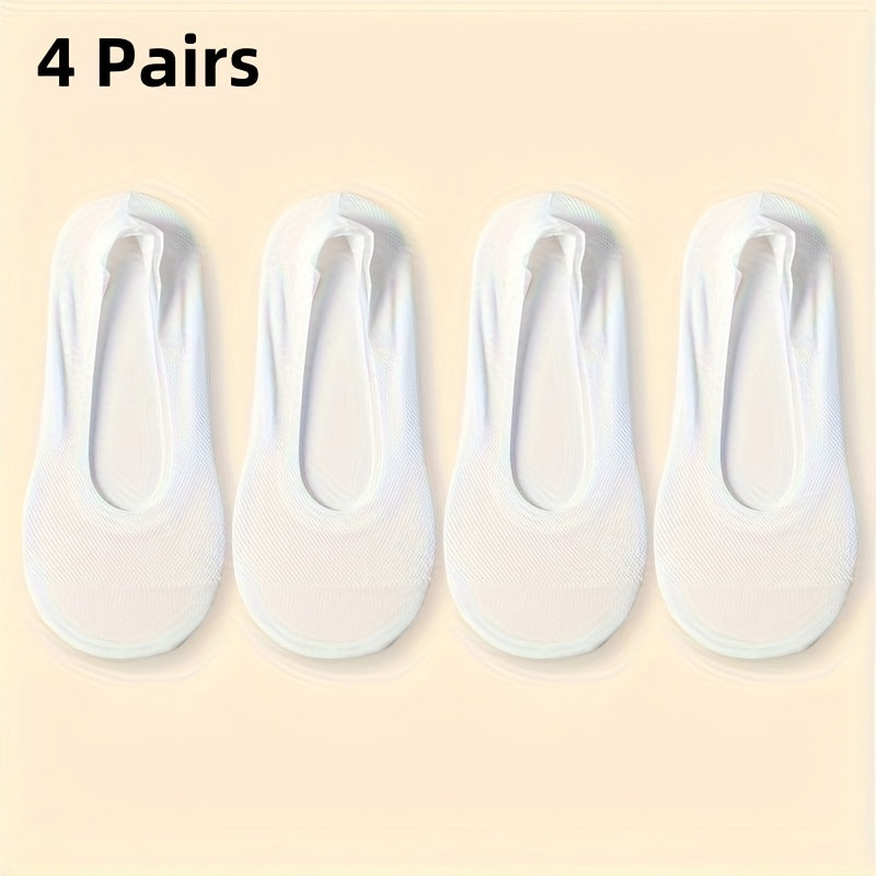 Ultra-Breathable No-Show Socks (4-Pack)