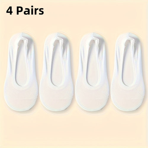 Ultra-Breathable No-Show Socks (4-Pack)