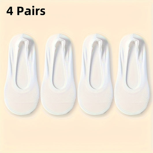 Ultra-Breathable No-Show Socks (4-Pack)