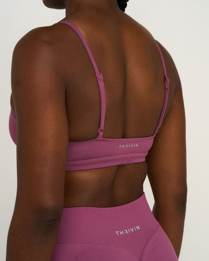 Elevate™ Sculpting Seamless Scoop Neck Bra | Orchid Mauve