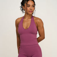 Elevate™ Sculpting Seamless Halterneck Top | Orchid Mauve
