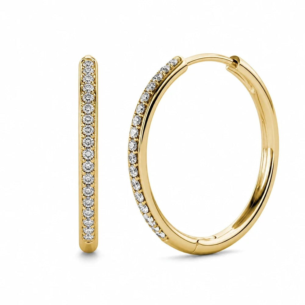 Sorel Pave White Gold Timeless Earrings — image 2