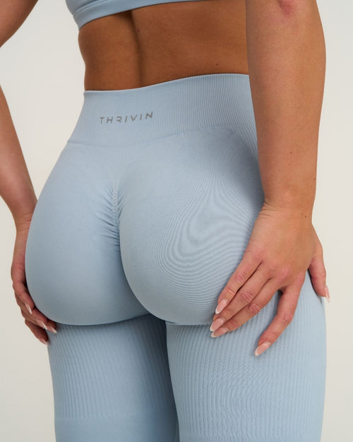 Elevate™ Sculpting Mid Waist Scrunch Leggings | Blue Haze