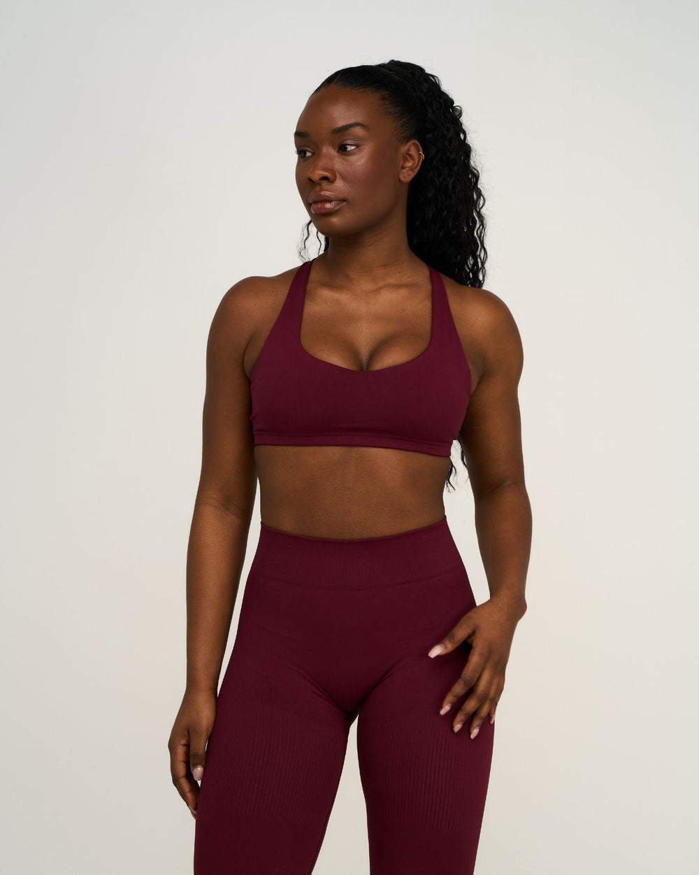 Elevate™ Sculpting Medium Impact Multiway Bra | Merlot