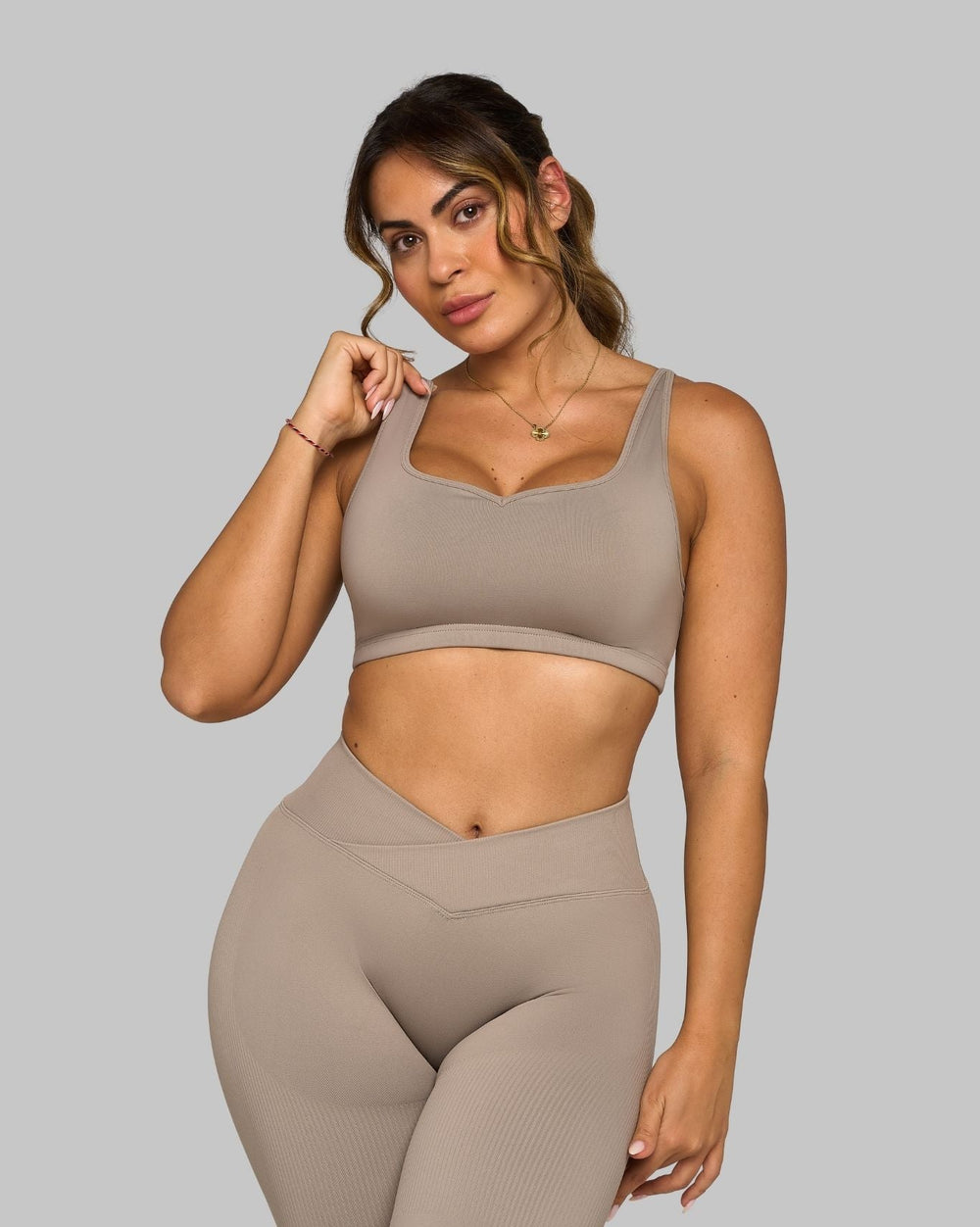 Elevate™ Sweetheart Impact Bra | Latte