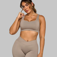 Elevate™ Sweetheart Impact Bra | Latte