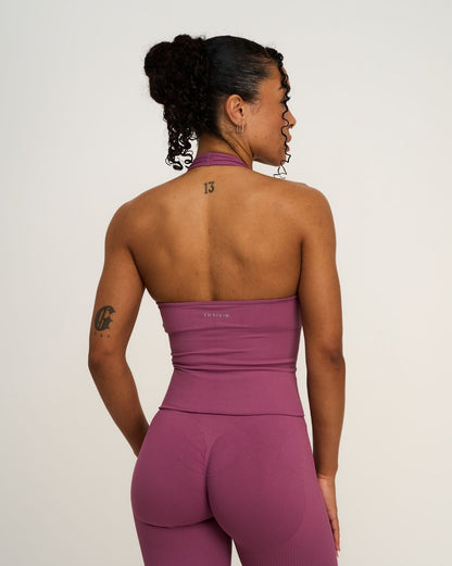 Elevate™ Sculpting Seamless Halterneck Top | Orchid Mauve