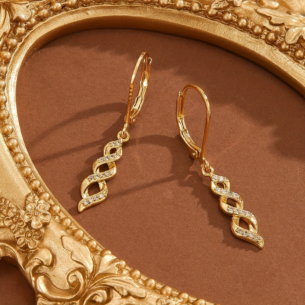 Shimmer Twist Hoop Earrings — image 2
