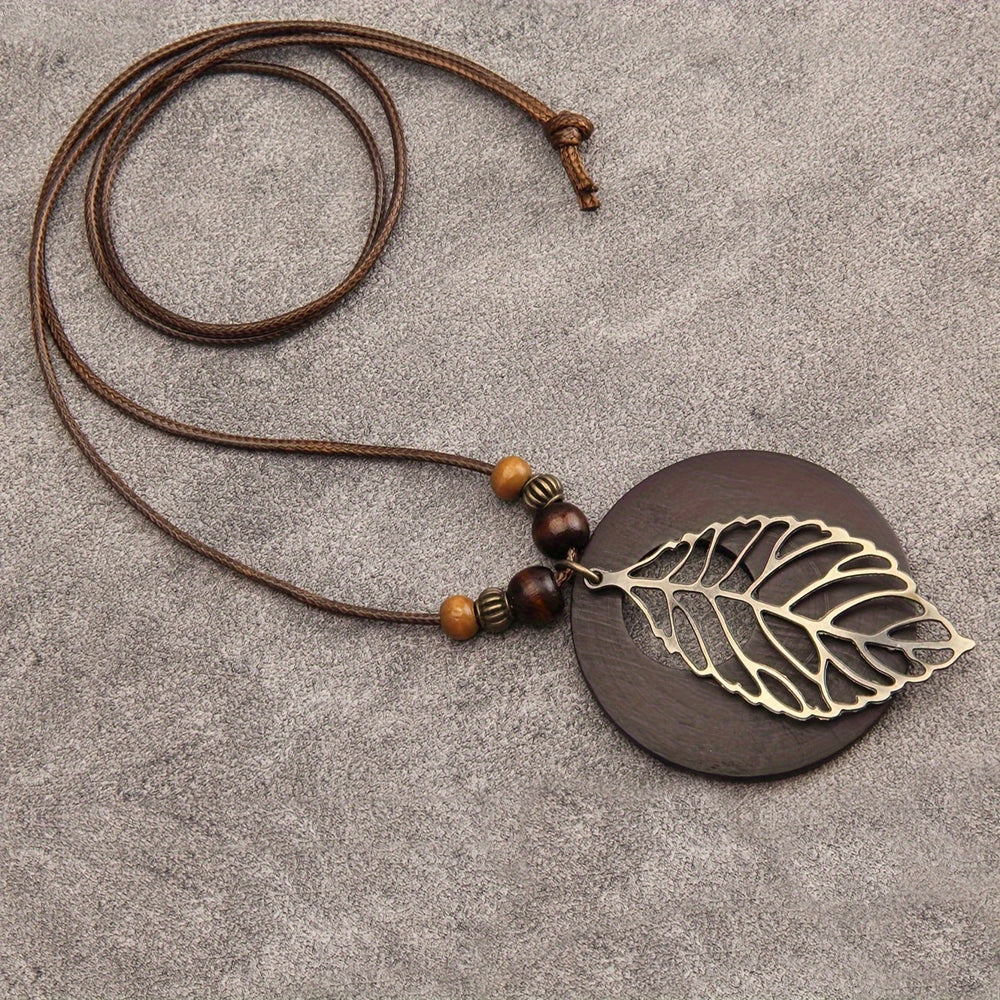 Signature Boho Leaf Necklace — image 3