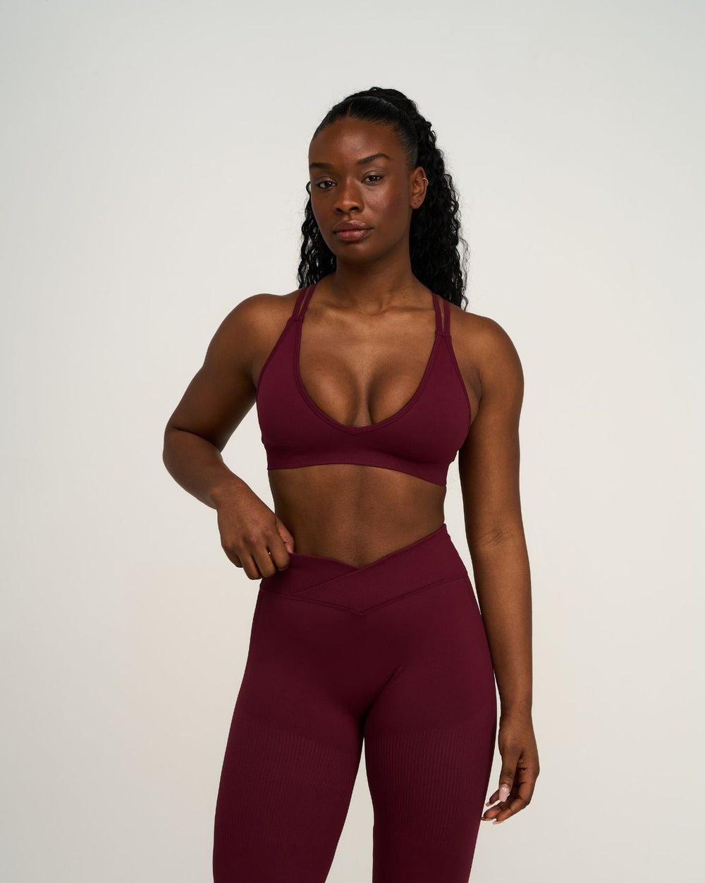 Elevate™ Sculpting Seamless High Apex Bra | Merlot