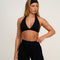 Elevate™ Sculpting Seamless V-Neck Halter Bra | Night Black
