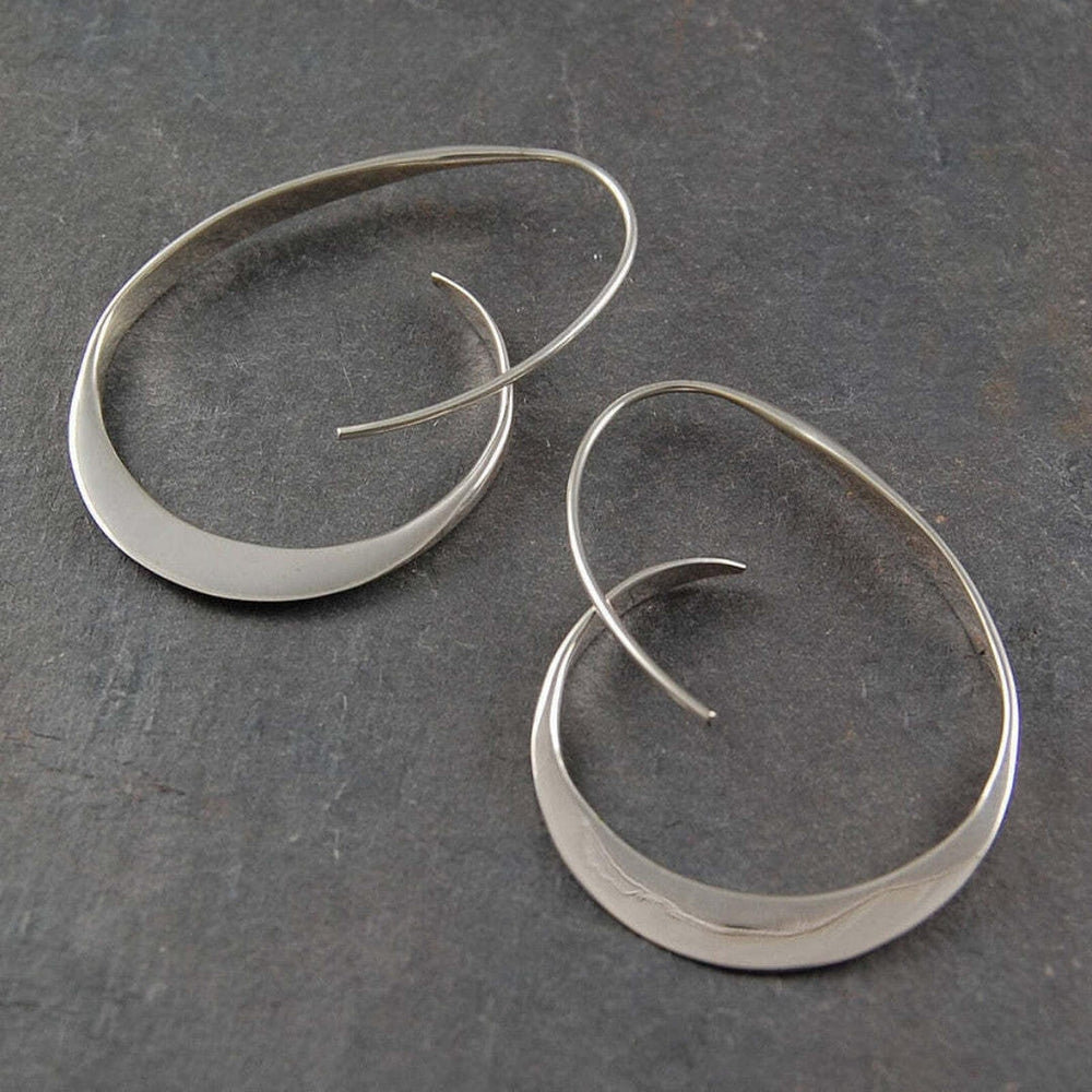 Open Spiral Drop Earrings — image 3