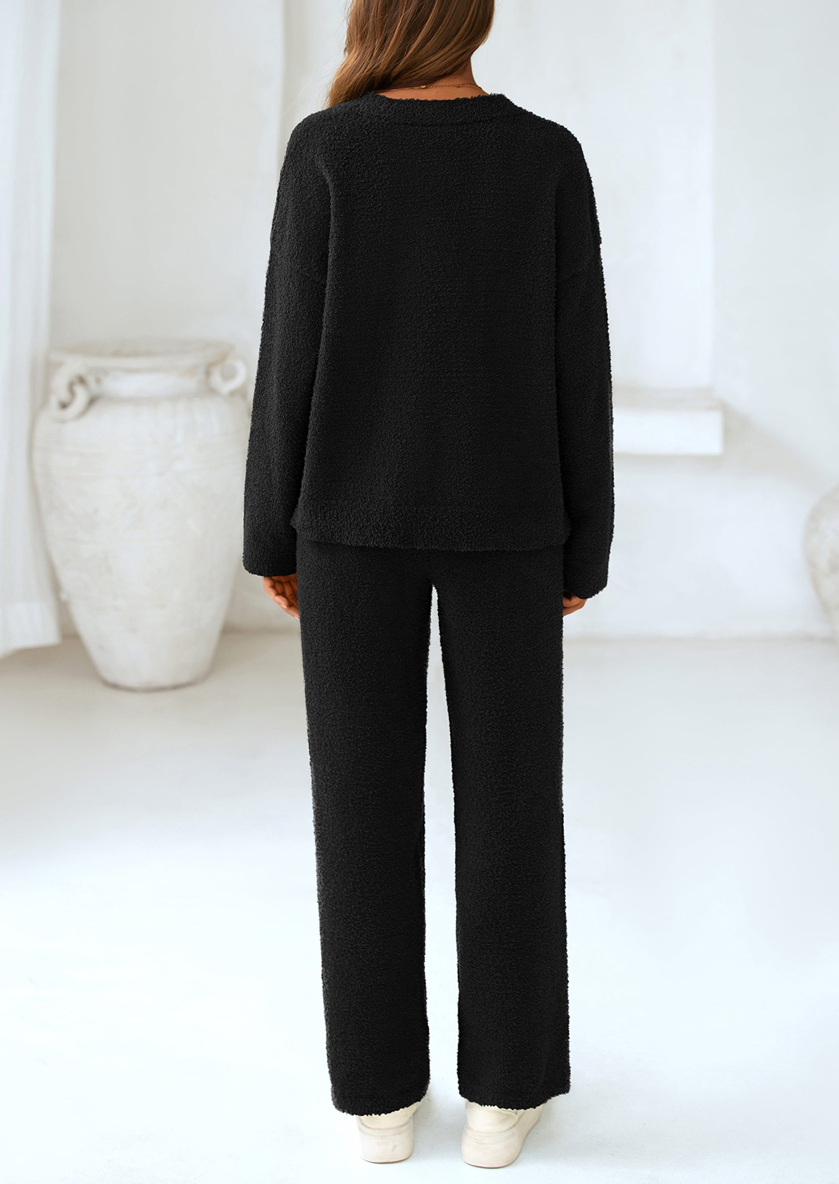 Osonn Lounge Sets for Women Two Piece Sweaters Pajama Set Fall Fashion Loungewear Outfits Matching Winter Clothes