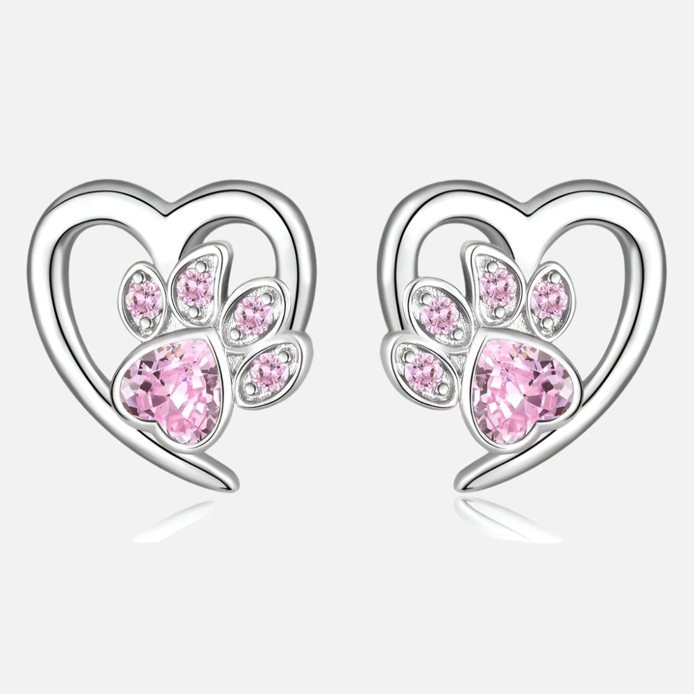 Elegant Paw Heart Earrings — image 6