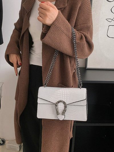Bootara Women's Chain Flap Bag - Trendy PU Leather Shoulder & Crossbody Purse