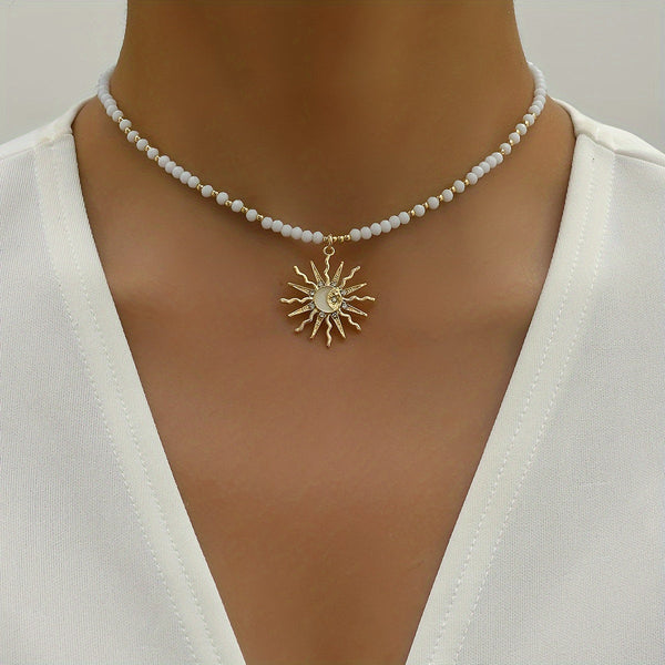 Astral Beaded Boho Choker — image 1