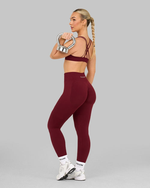 Elevate™ Sculpting High Waist Scrunch Leggings | Fine Wine