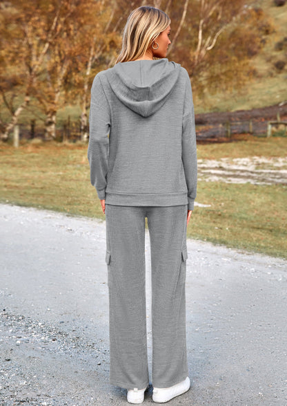 Osonn 2 Piece Sets For Women Fall Sweatsuits Outfits Lounge Matching Hoodie Set Travel Track Suits Winter Clothes