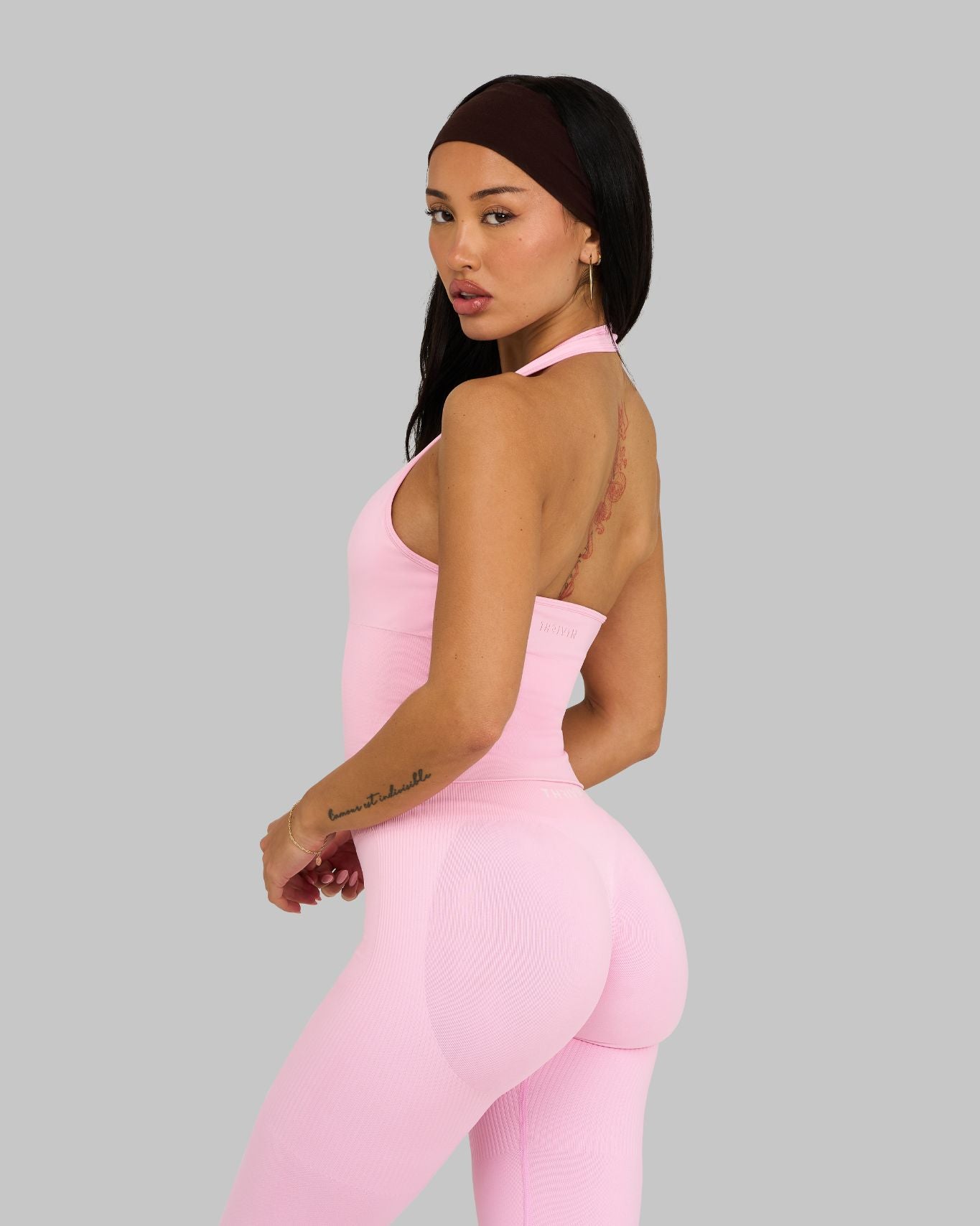 Elevate™ Sculpting Seamless Halterneck Top | Candy Pink