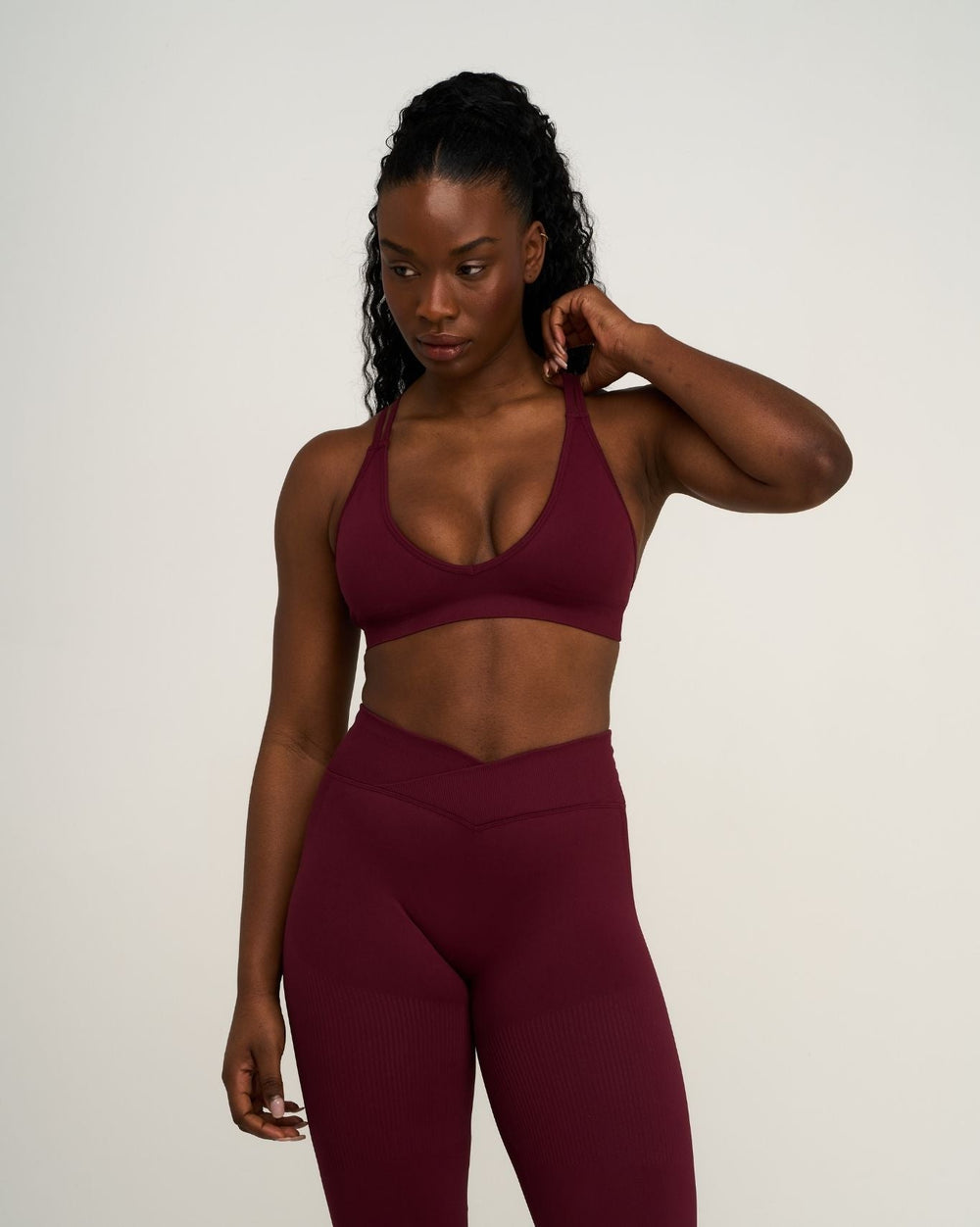 Elevate™ Sculpting Seamless High Apex Bra | Merlot