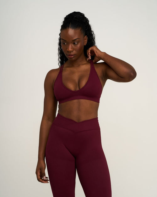 Elevate™ Sculpting Seamless High Apex Bra | Merlot